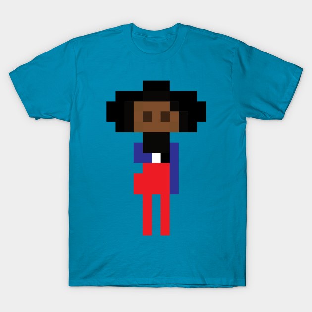 Black Girl With Coffee Cup T-Shirt by gpam